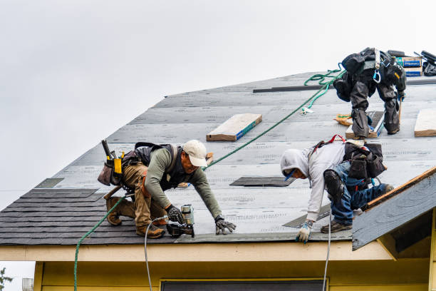 Professional Roof Replacement technician working in Soda Springs, ID